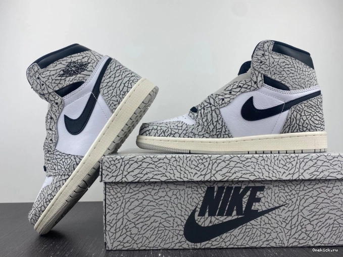 One Kick DZ5485-052 OG High 1 Jordan Cement Air White 0723